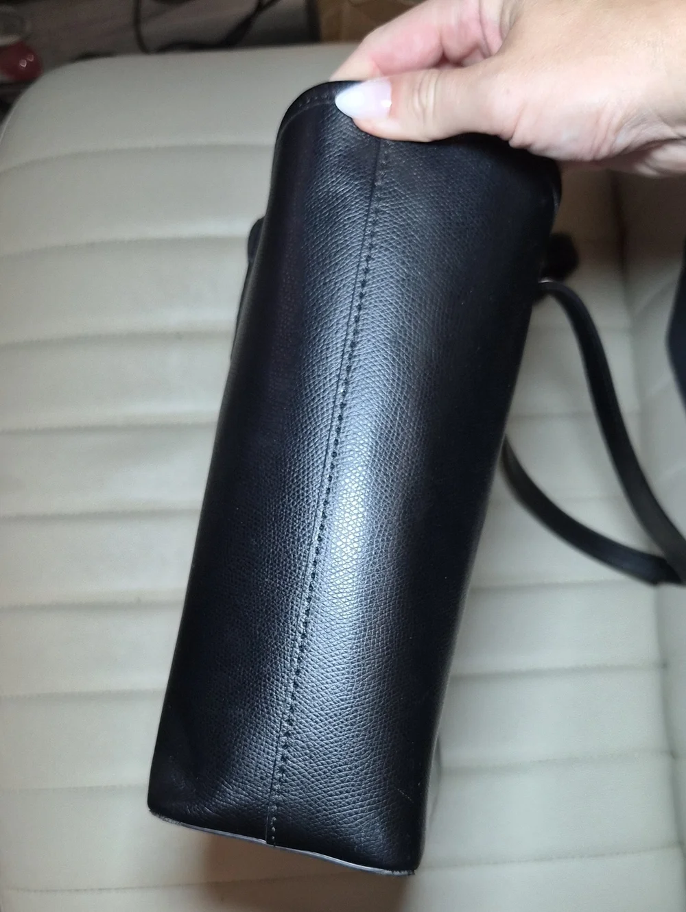 Michael Kors Black Leather Tote Bag Shoulder Purse